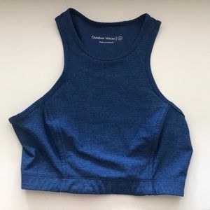 Outdoor voices cobalt blue sports bra crop